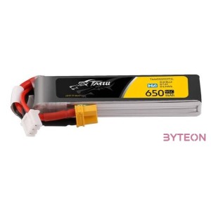 Akkumulátor Lipo Tattu 2s 650mAh 95C 7.6V HV z XT30 Long-Pack 2s 650mAh 7.6V HV z XT30 Hosszú csomag
