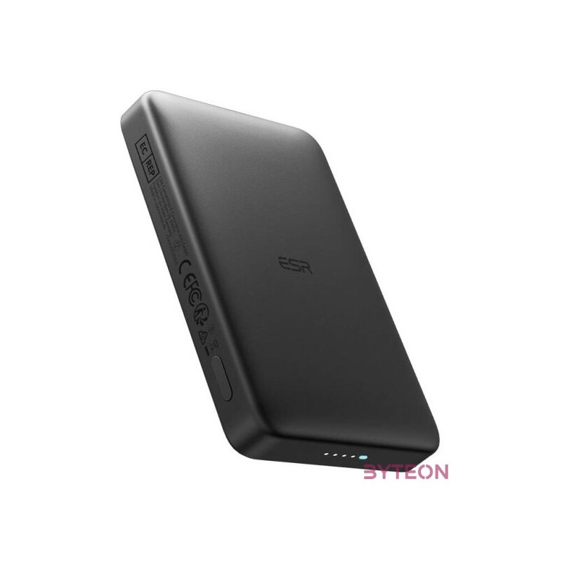 ESR Qi2 MagSlim 10000 mAh mágneses powerbank (fekete)