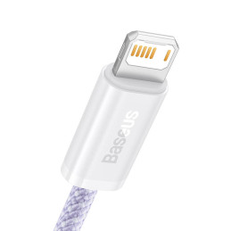 Baseus Dynamic 2 USB - Lightning töltőkábel, 2.4A, 1m (lila)