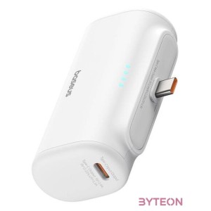 Baseus Compact powerbank, 5000mAh, 20W, USB-C (fehér)