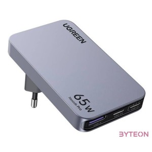 UGREEN Nexode Pro lapos fali töltő, 65W, GaN, 2x USB-C  USB