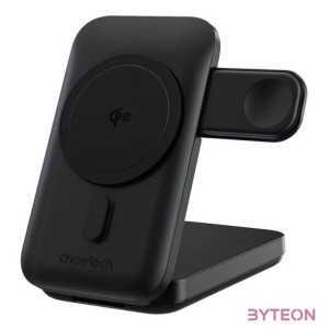 Choetech B750 mágneses töltő és tartó, 10000mAh, Qi2 (fekete)
