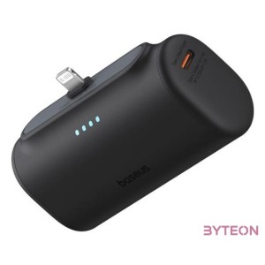 Baseus Compact powerbank, 5000mAh, 20W (fekete)