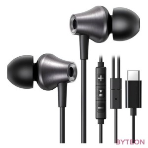 Ugreen EP105 vezetékes fülhallgató, USB-C, 1,2 m (fekete)