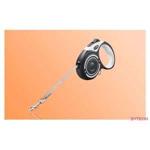 Dogness automata póráz zseblámpával és tartóval (szürke)