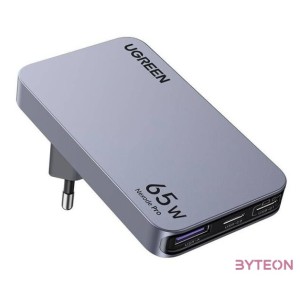 UGREEN Nexode Pro lapos fali töltő, 65W, GaN, 2x USB-C  USB