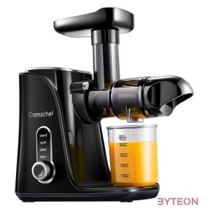 AMZCHEF GM3001-BK lassú sebességű gyümölcscentrifuga (fekete)