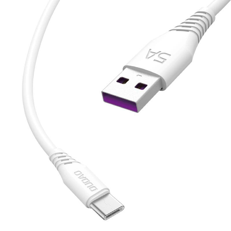 USB to USB-C Cable Dudao L2T 5A, 2m (White)