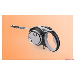 Dogness automata póráz zseblámpával és tartóval (szürke)