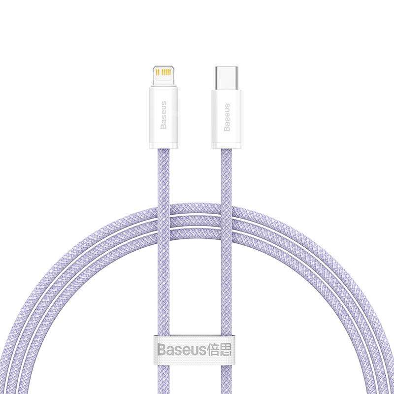 Baseus Dynamic 2 USB-C - Lightning töltőkábel, 20W, 1m (lila)