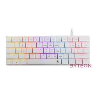 White Shark GK-006211-W,R-US Nagamaki US fehér (red switch) gamer billentyűzet