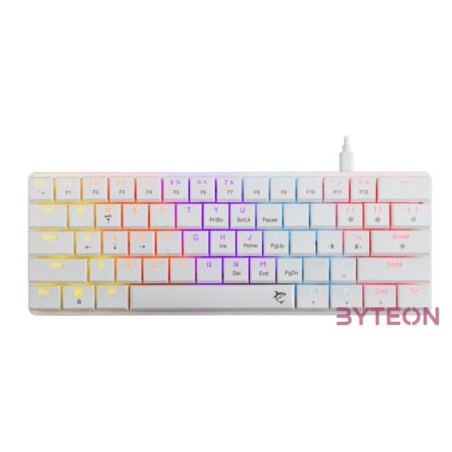 White Shark GK-006211-W,R-US Nagamaki US fehér (red switch) gamer billentyűzet