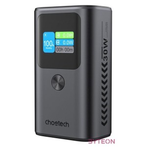 Choetech B701 powerbank, 10000mAh, PD 30W (szürke)