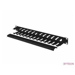 Lanberg AK-1704-B 19 1U fekete csatornás kábelbevezető