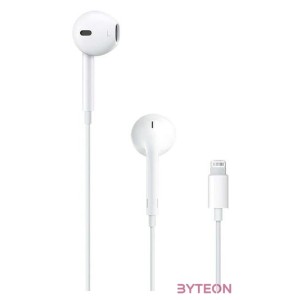 Apple Earpods Lightning csatlakozós távvezérlős fülhallgató