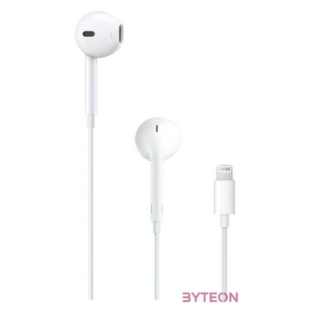 Apple Earpods Lightning csatlakozós távvezérlős fülhallgató