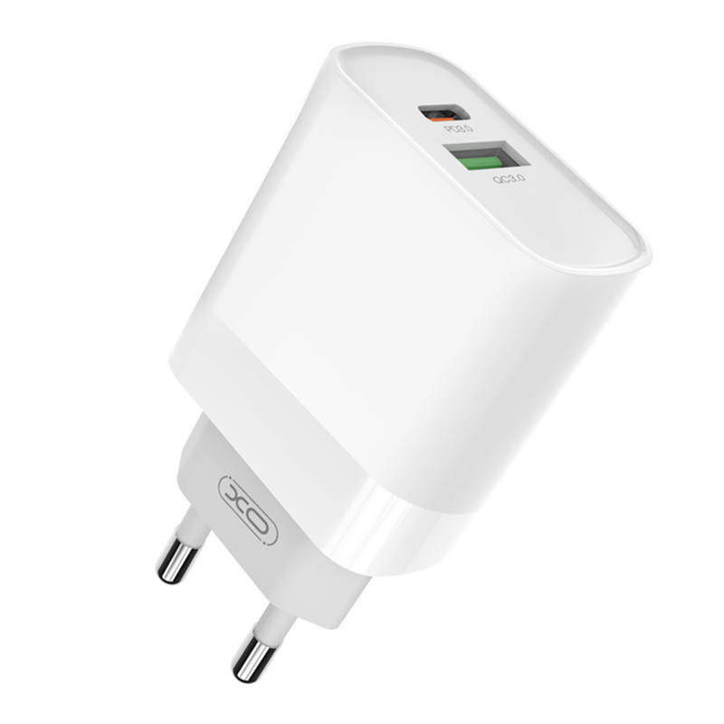 Wall Charger with Lightning Cable XO L64 20W, QC3.0, PD (white)