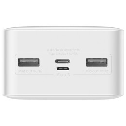 Powerbank Baseus Bipow 30000mAh, 15W (white)