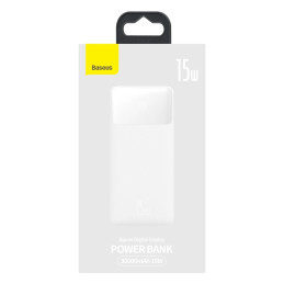 Powerbank Baseus Bipow 30000mAh, 15W (white)