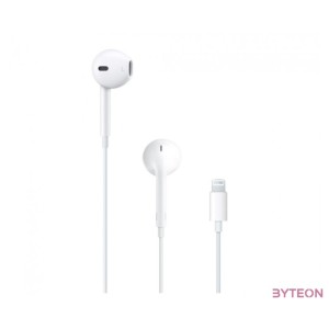Apple Earpods Lightning csatlakozós távvezérlős fülhallgató