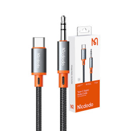 Mcdodo CA-0820 USB-C to 3.5mm AUX mini jack cable, 1.2m (black)