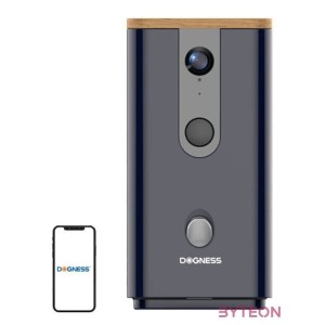 Intelligens, kamerás etetőgép T03 Dogness (Fekete)