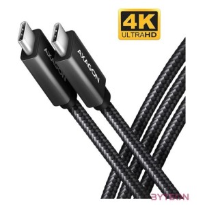 Axagon BUCM32-CM05AB 0,5m Type-C PD 100W 4K HD fekete adat- és töltőkábel
