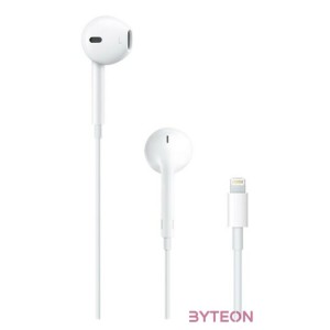 Apple Earpods Lightning csatlakozós távvezérlős fülhallgató