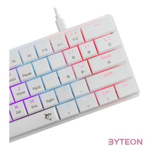 White Shark GK-006211-W,R-US Nagamaki US fehér (red switch) gamer billentyűzet