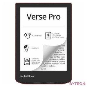PocketBook PB634 Verse Pro 6 piros E-Book olvasó
