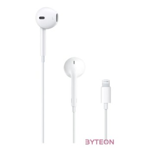 Apple Earpods Lightning csatlakozós távvezérlős fülhallgató