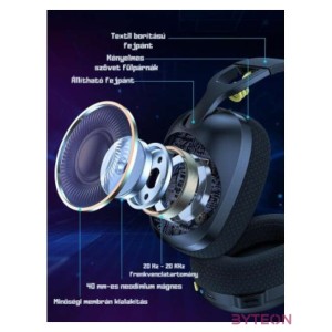 Onikuma B2 játék fejhallgató (fekete)