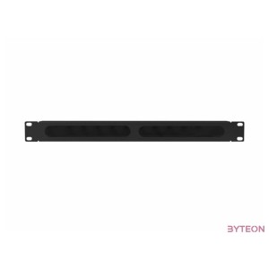 Lanberg AK-1704-B 19 1U fekete csatornás kábelbevezető