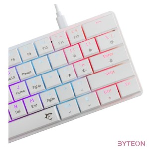 White Shark GK-006211-W,R-US Nagamaki US fehér (red switch) gamer billentyűzet