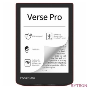PocketBook PB634 Verse Pro 6 piros E-Book olvasó