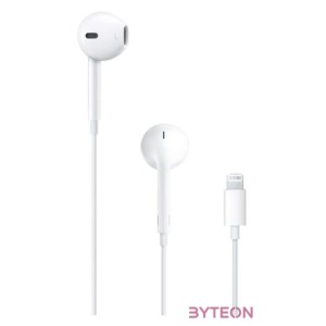 Apple Earpods Lightning csatlakozós távvezérlős fülhallgató
