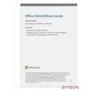 Microsoft Office 2024 Home Hungarian EuroZone Medialess