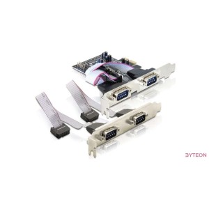 Serial port 2x + 2x (RS232) - PCIe - DeLock