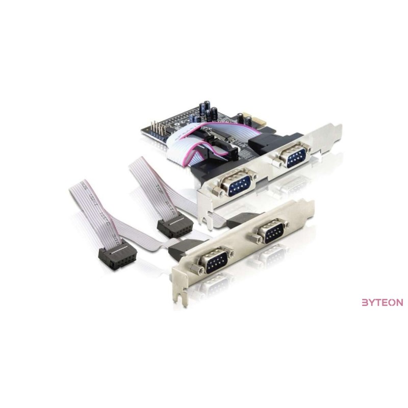 Serial port 2x + 2x (RS232) - PCIe - DeLock