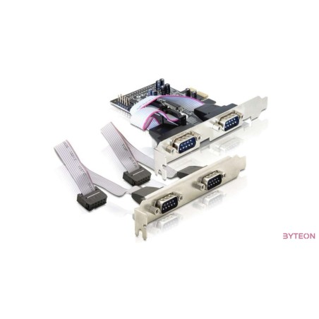 Serial port 2x + 2x (RS232) - PCIe - DeLock