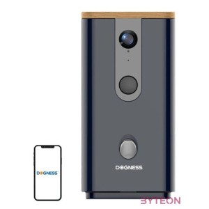 Intelligens, kamerás etetőgép T03 Dogness (Fekete)