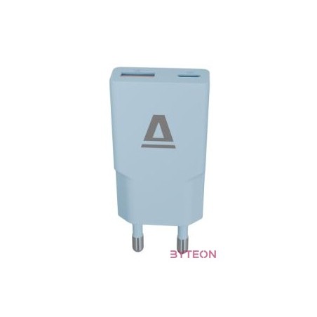 AVAX CH641LB NANO SLIM 30W USB-C (PD3.0)USB-A (QC3.0) világoskék hálózati töltő