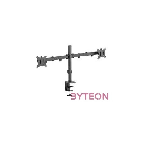 Sbox LCD-352,2-2 17-32 dönthető, forgatható asztali dual monitor tartó konzol