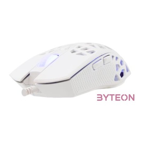 White Shark GM-5018W Caradoc fehér gamer egér