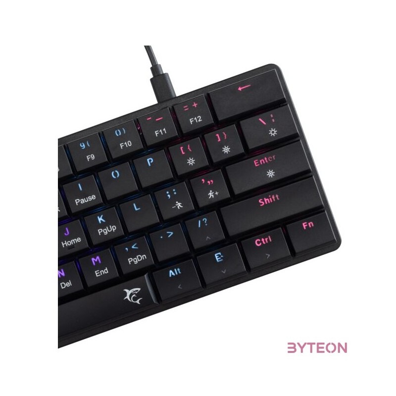 White Shark GK-006111-B,R-US Nagamaki US fekete (red switch) gamer billentyűzet