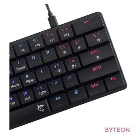 White Shark GK-006111-B,R-US Nagamaki US fekete (red switch) gamer billentyűzet