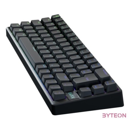 AVAX GM01 PRO 65 HUN RGB tri-mode mechanikus (Gateron sárga switch) billentyűzet