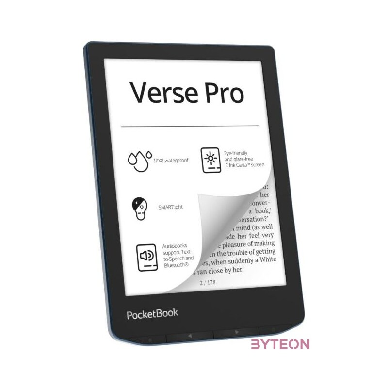 PocketBook PB634 Verse Pro 6 azúrkék E-Book olvasó