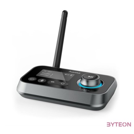 Hama 00205322 Link it duo (kijelzővel)bluetooth audio adó-vevő