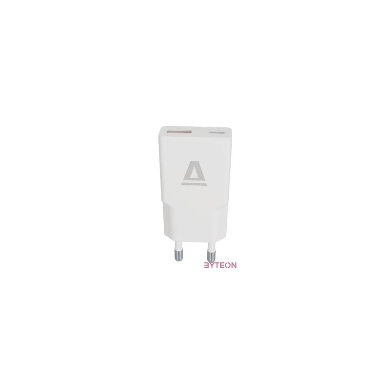 AVAX CH641W NANO SLIM 30W USB-C (PD3.0)USB-A (QC3.0) fehér hálózati töltő
